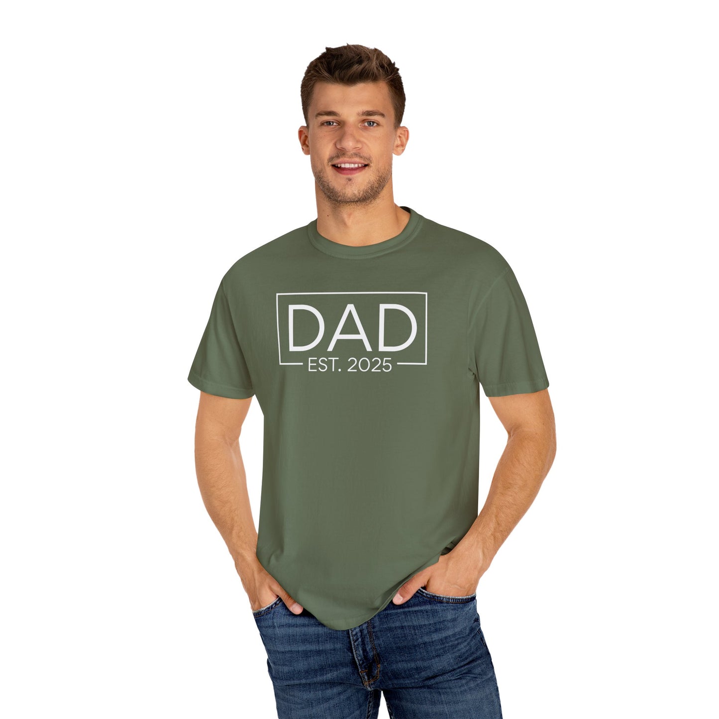 Dad Est. 2025 T-Shirt | Gift for New Dads | Unisex Casual Tee | Father's Day, Birthday, Pregnancy Announcement