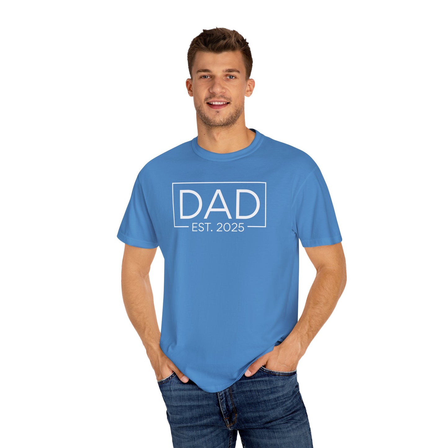 Dad Est. 2025 T-Shirt | Gift for New Dads | Unisex Casual Tee | Father's Day, Birthday, Pregnancy Announcement