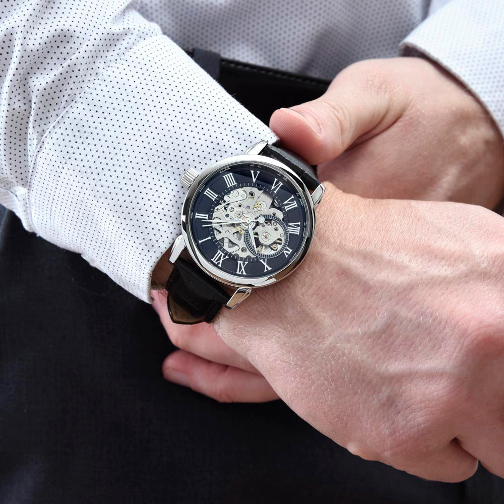 "You already have my heart..." Openwork Watch for Husband